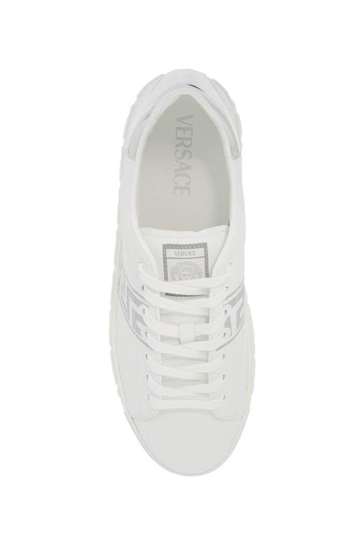EMBROIDERED GREEK PATTERN SNEAKERS IN