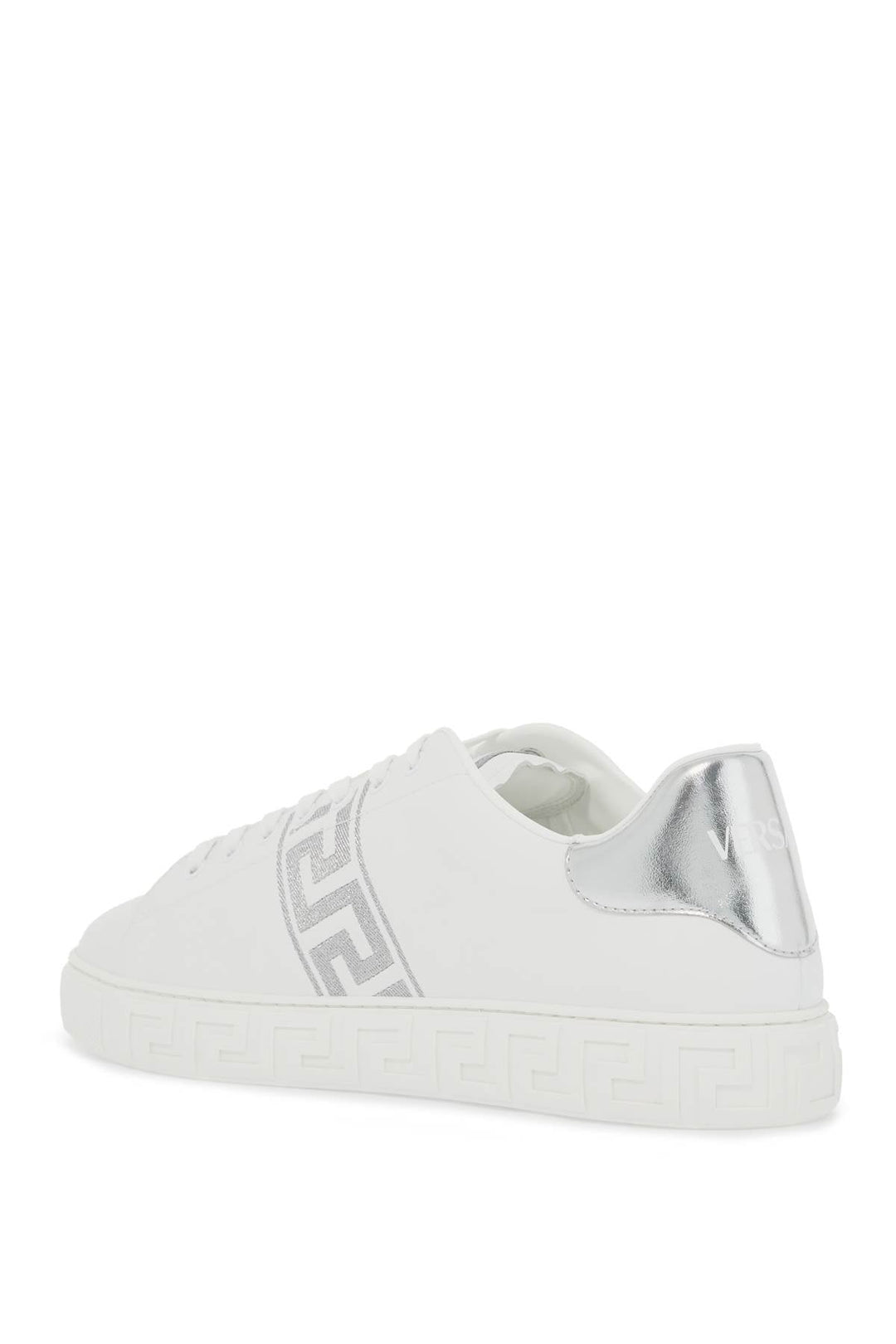 EMBROIDERED GREEK PATTERN SNEAKERS IN