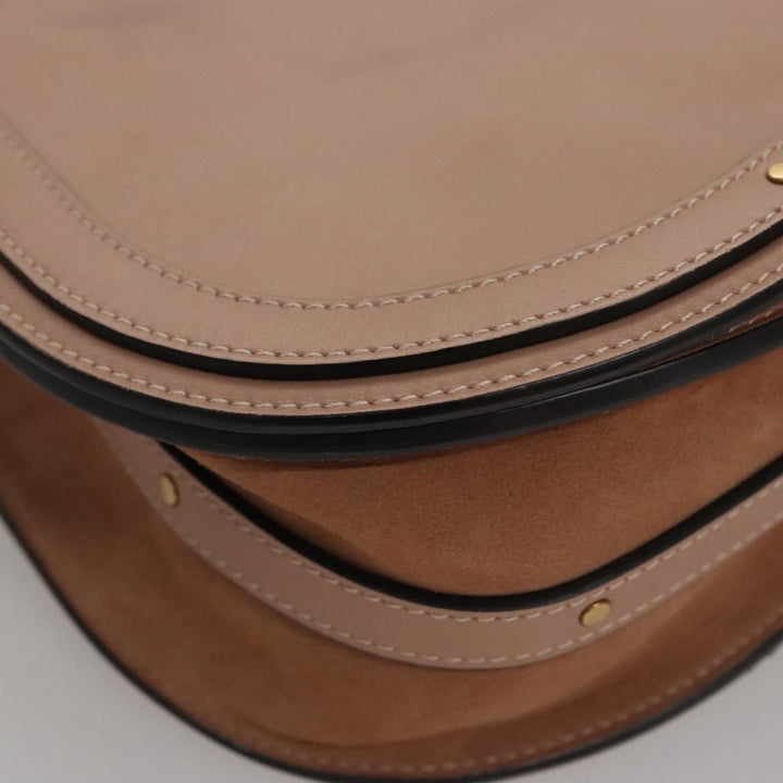 Chloe Nile Hand Bag Leather 2way Pink Gold 101985