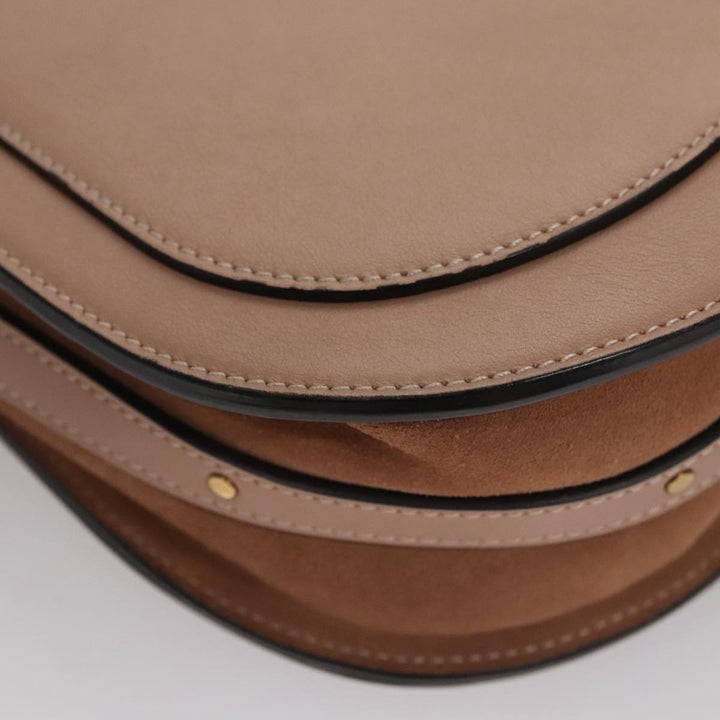 Chloe Nile Hand Bag Leather 2way Pink Gold 101985