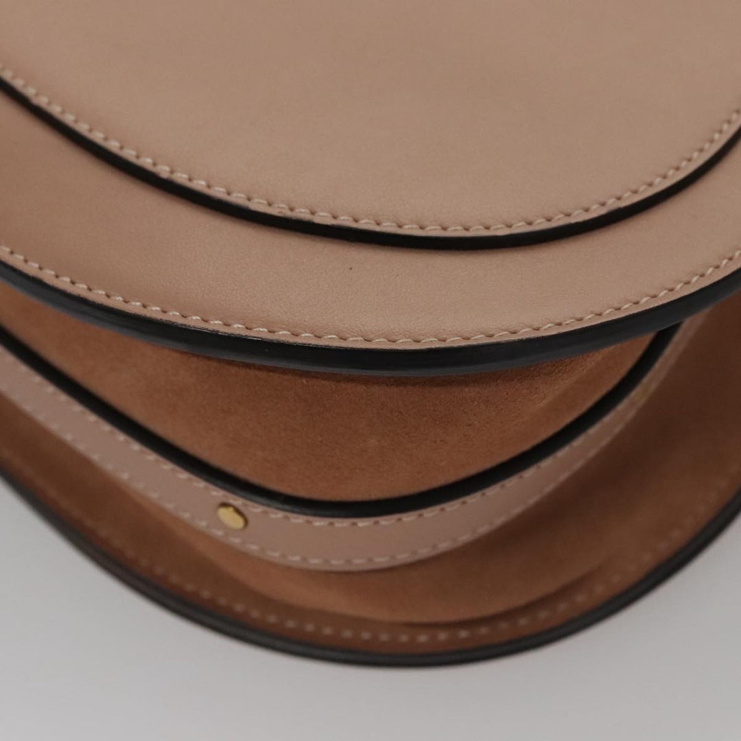 Chloe Nile Hand Bag Leather 2way Pink Gold 101985