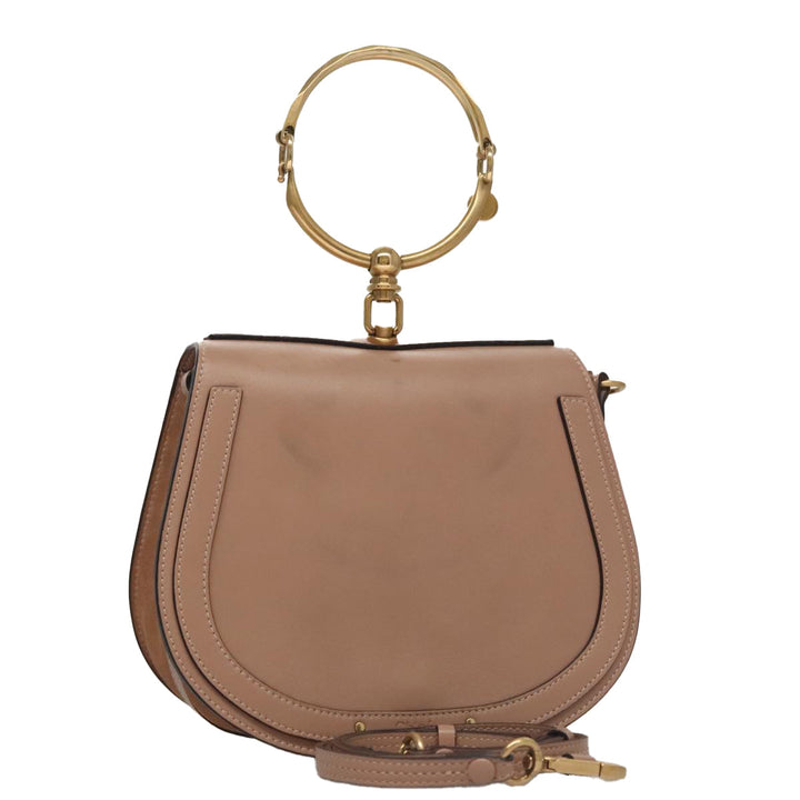 Chloe Nile Hand Bag Leather 2way Pink Gold 101985