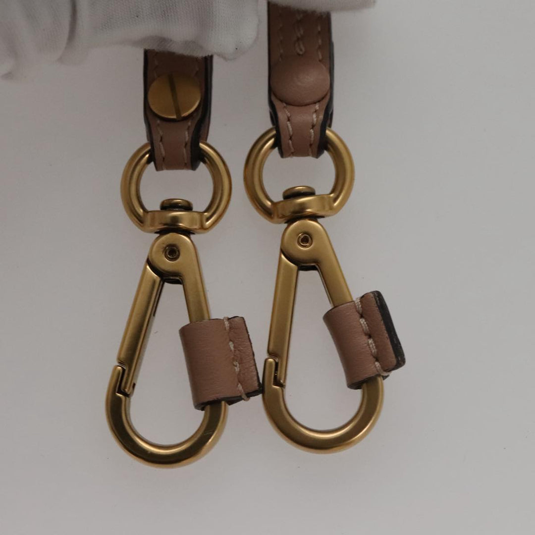 Chloe Nile Hand Bag Leather 2way Pink Gold 101985