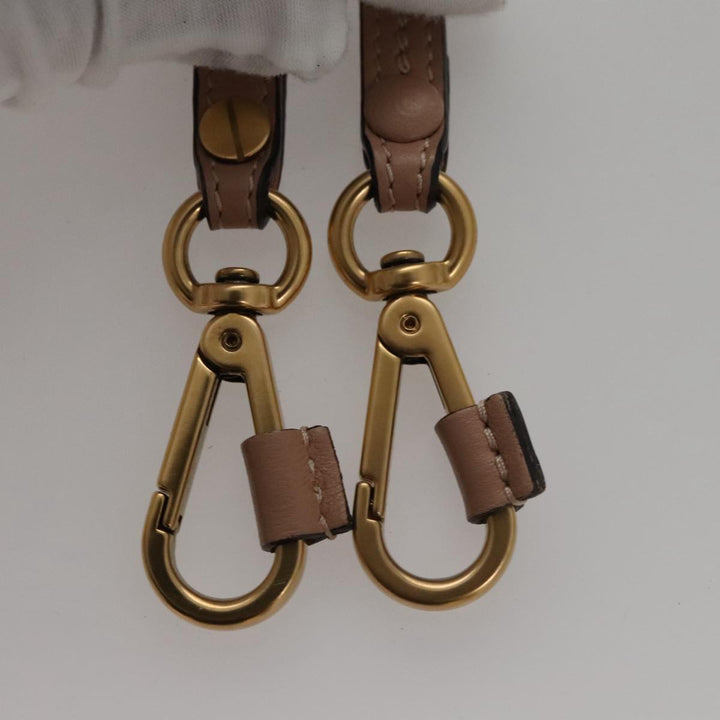 Chloe Nile Hand Bag Leather 2way Pink Gold 101985