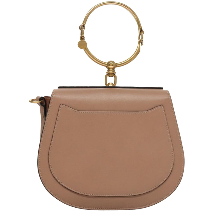 Chloe Nile Hand Bag Leather 2way Pink Gold 101985