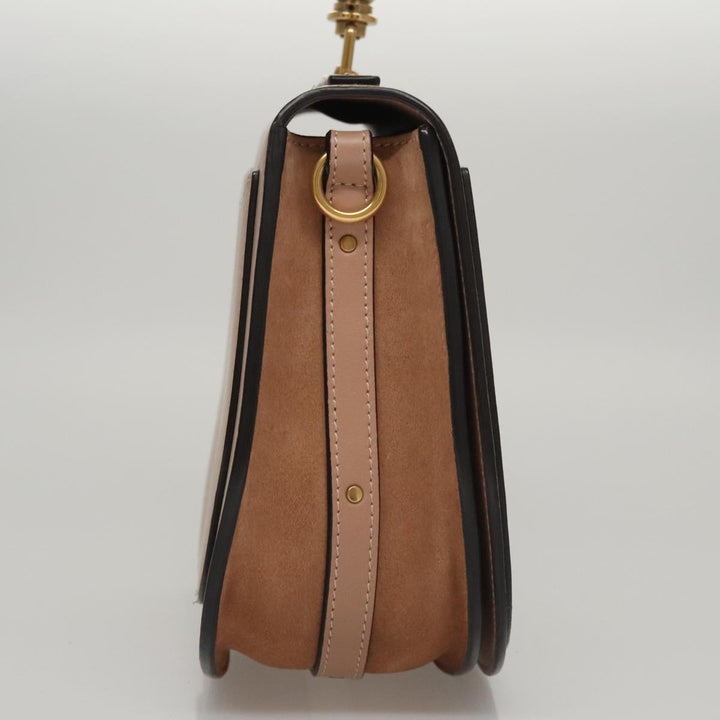 Chloe Nile Hand Bag Leather 2way Pink Gold 101985