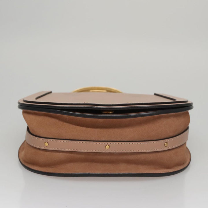 Chloe Nile Hand Bag Leather 2way Pink Gold 101985