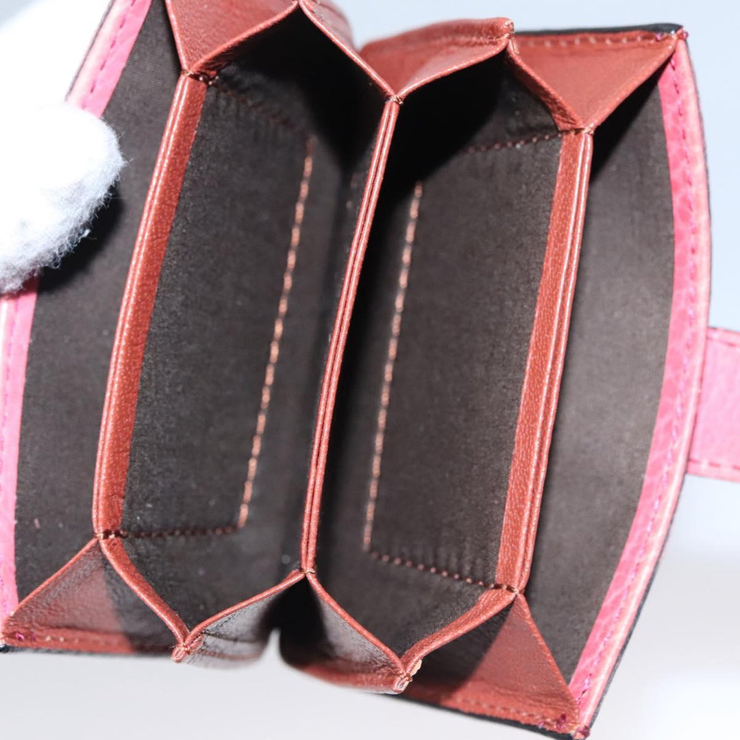 Chloe Card Case Leather Pink 102045