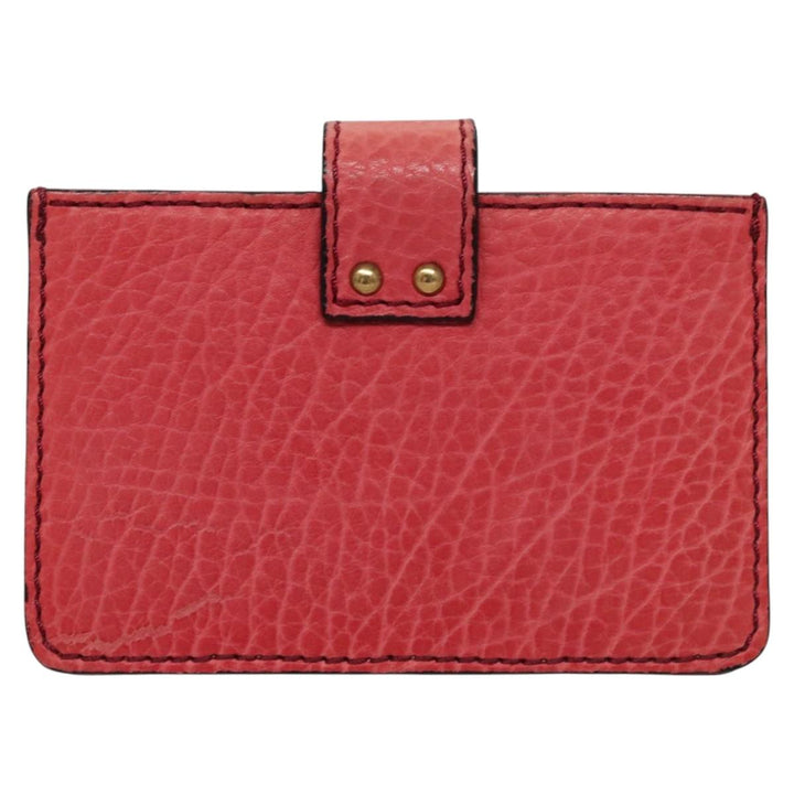 Chloe Card Case Leather Pink 102045