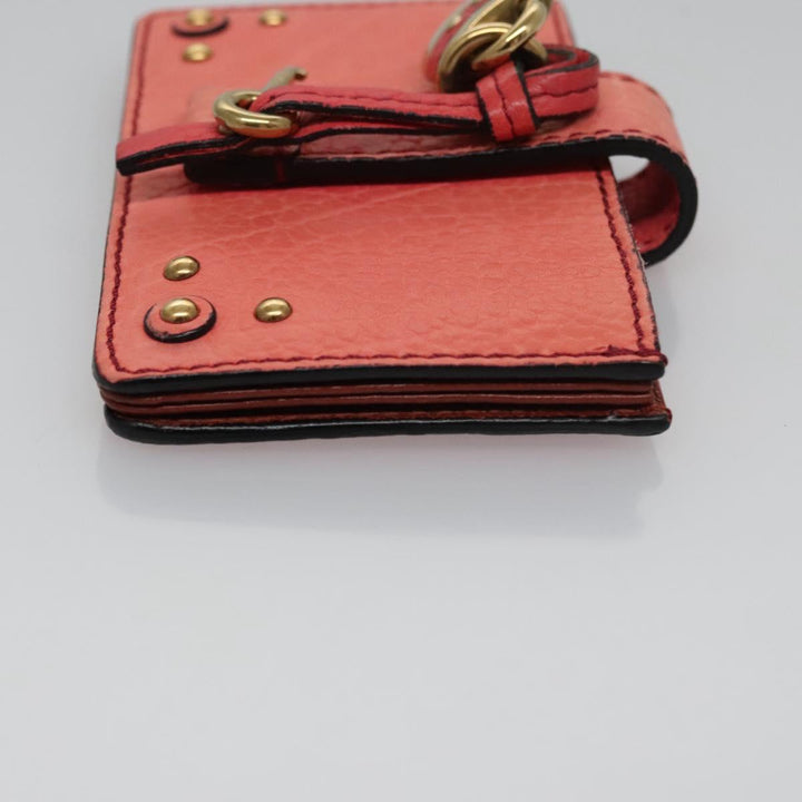 Chloe Card Case Leather Pink 102045