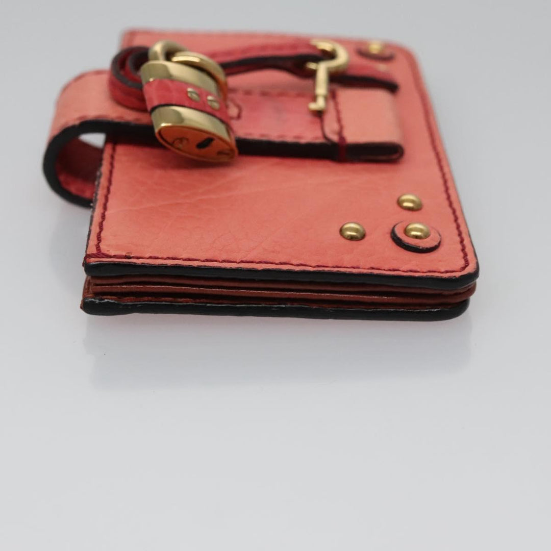 Chloe Card Case Leather Pink 102045