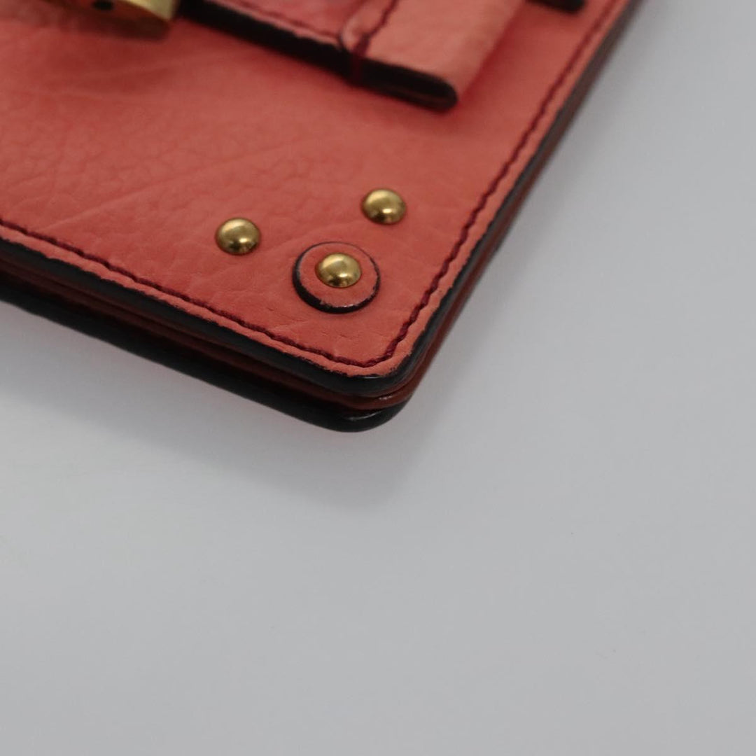 Chloe Card Case Leather Pink 102045