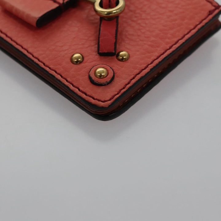 Chloe Card Case Leather Pink 102045