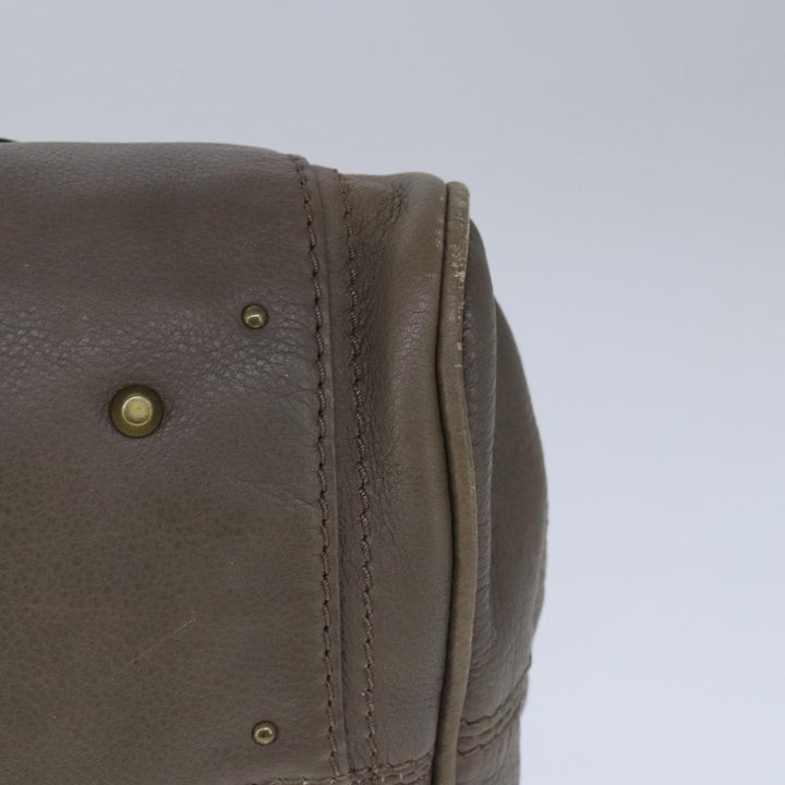 Chloe Paddington Hand Bag Leather Brown Gold 102803