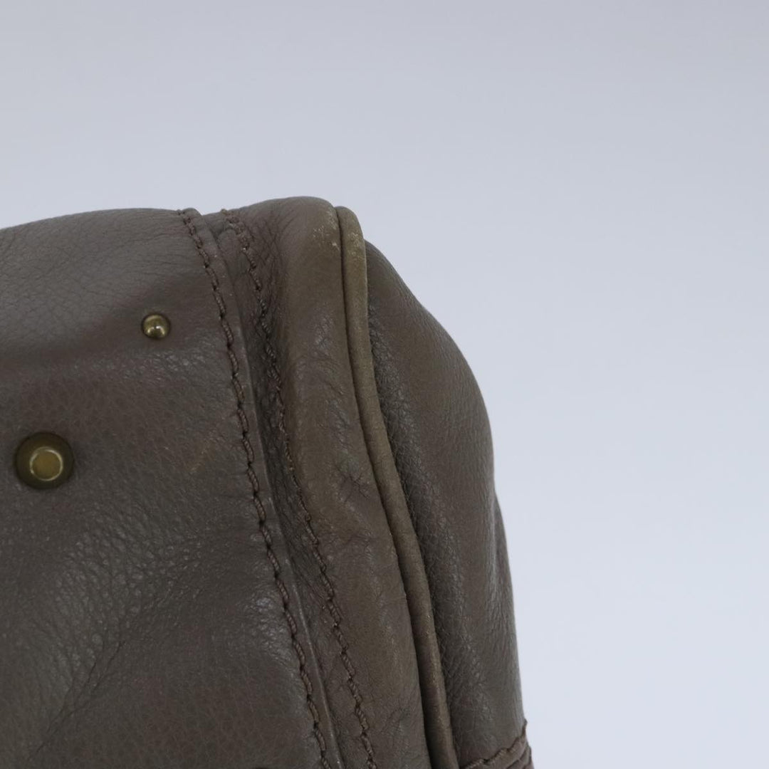 Chloe Paddington Hand Bag Leather Brown Gold 102803