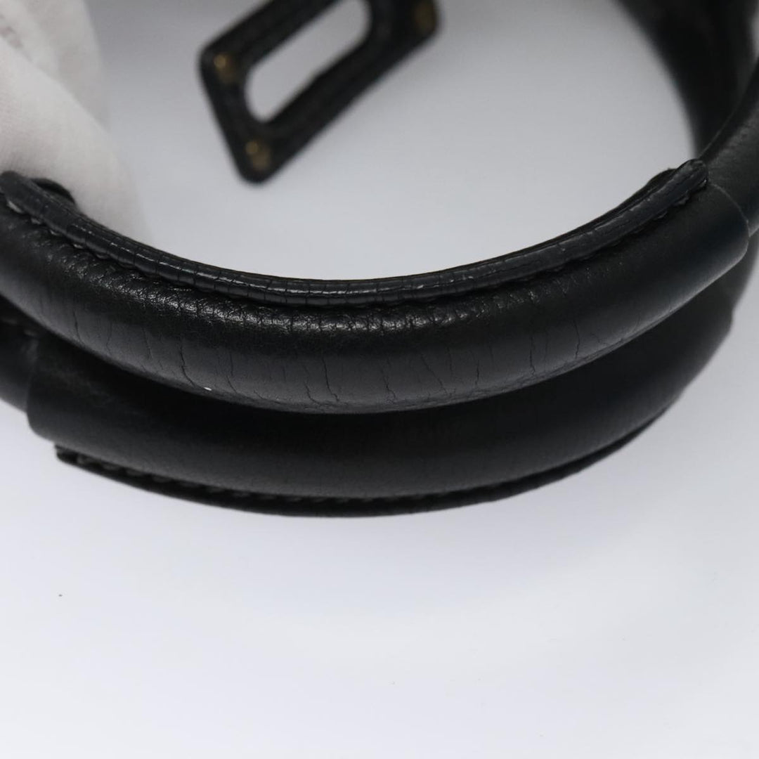Chloe Paddington Hand Bag Leather Black Gold Silver 103863