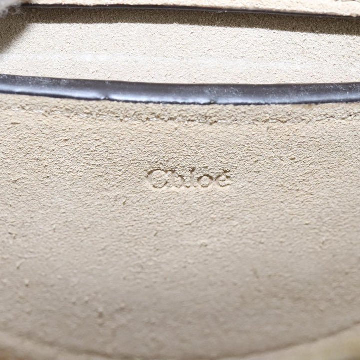 Chloe Pixy Hand Bag Leather 2way Beige Gold 104268
