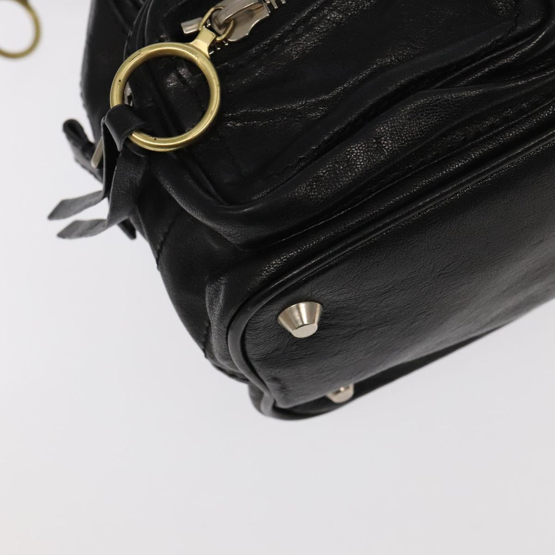 Chloe Betty Hand Bag Leather Black 104669