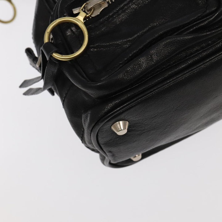 Chloe Betty Hand Bag Leather Black 104669