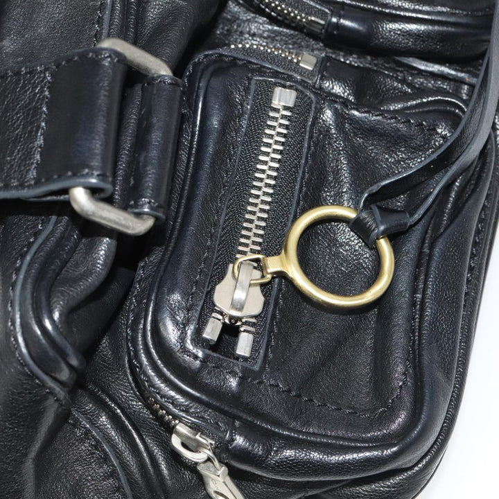 Chloe Betty Hand Bag Leather Black 104669