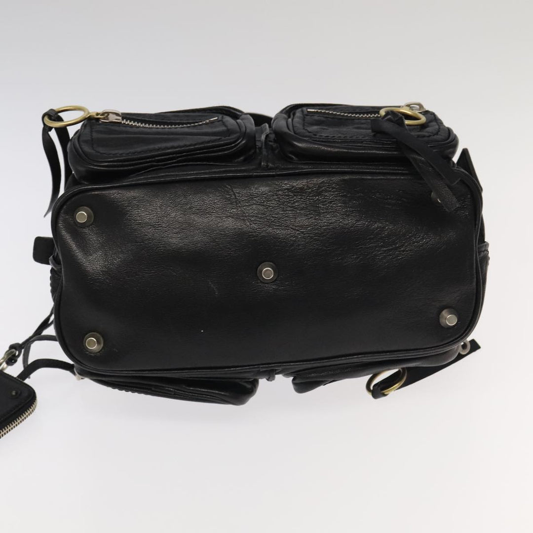 Chloe Betty Hand Bag Leather Black 104669