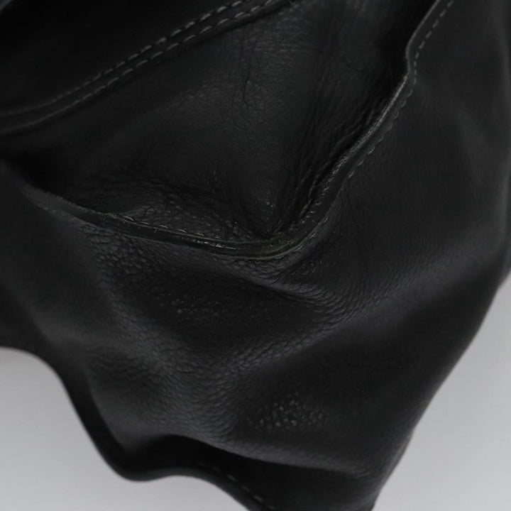 Chloe Mercy Hand Bag Leather 2way Black Gold 104708
