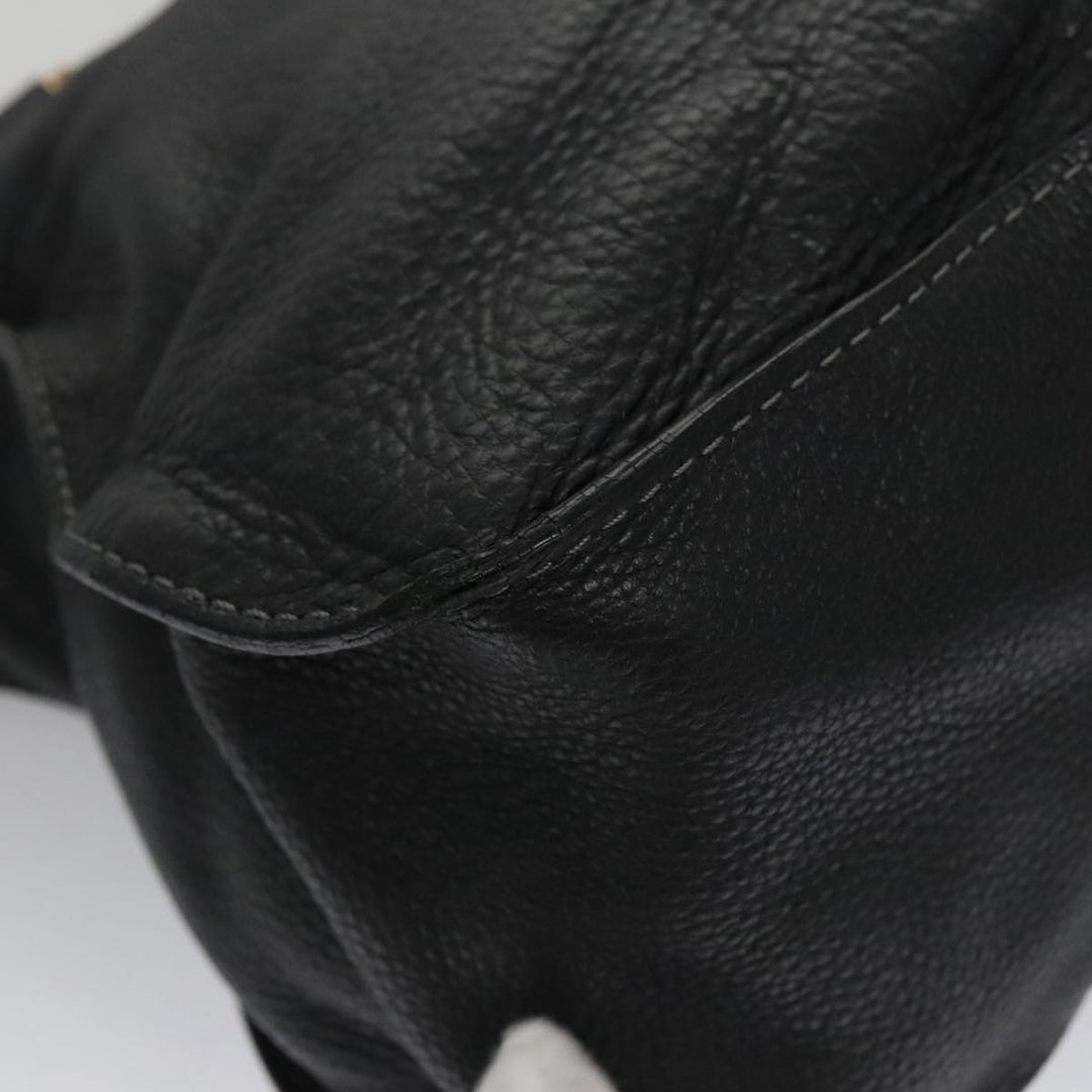 Chloe Mercy Hand Bag Leather 2way Black Gold 104708