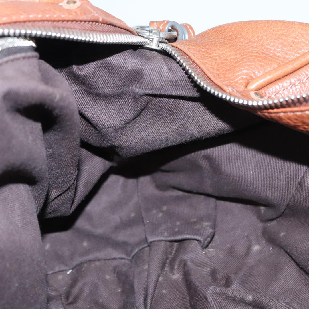 Chloe Paddington Shoulder Bag Leather Brown Gold 104717