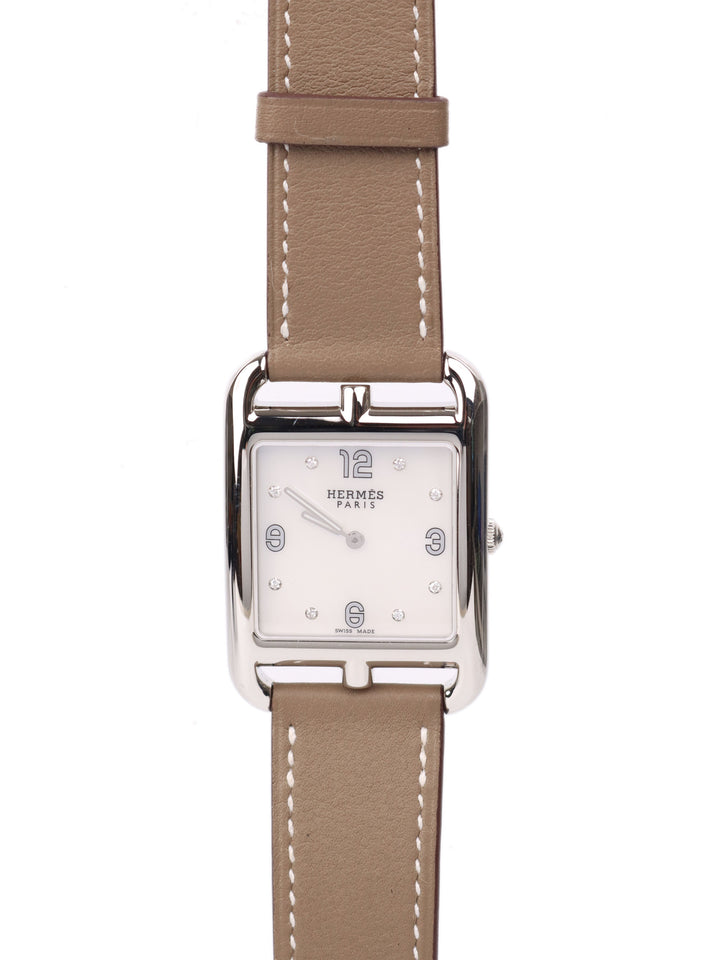Hermes Small Diamonds Cape Cod Watch 31mm