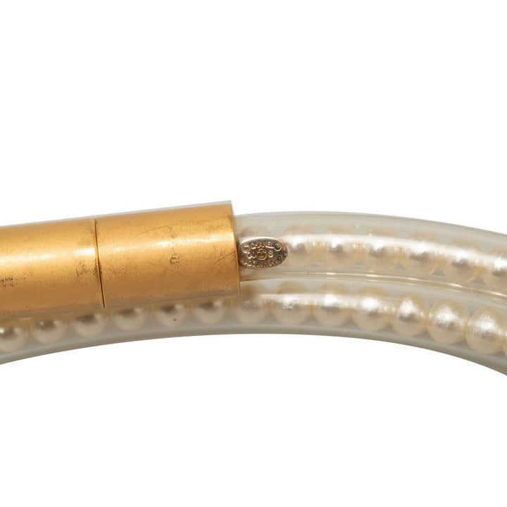 Top Quality Chanel Fake Pearl  Gold PVC   Chanel