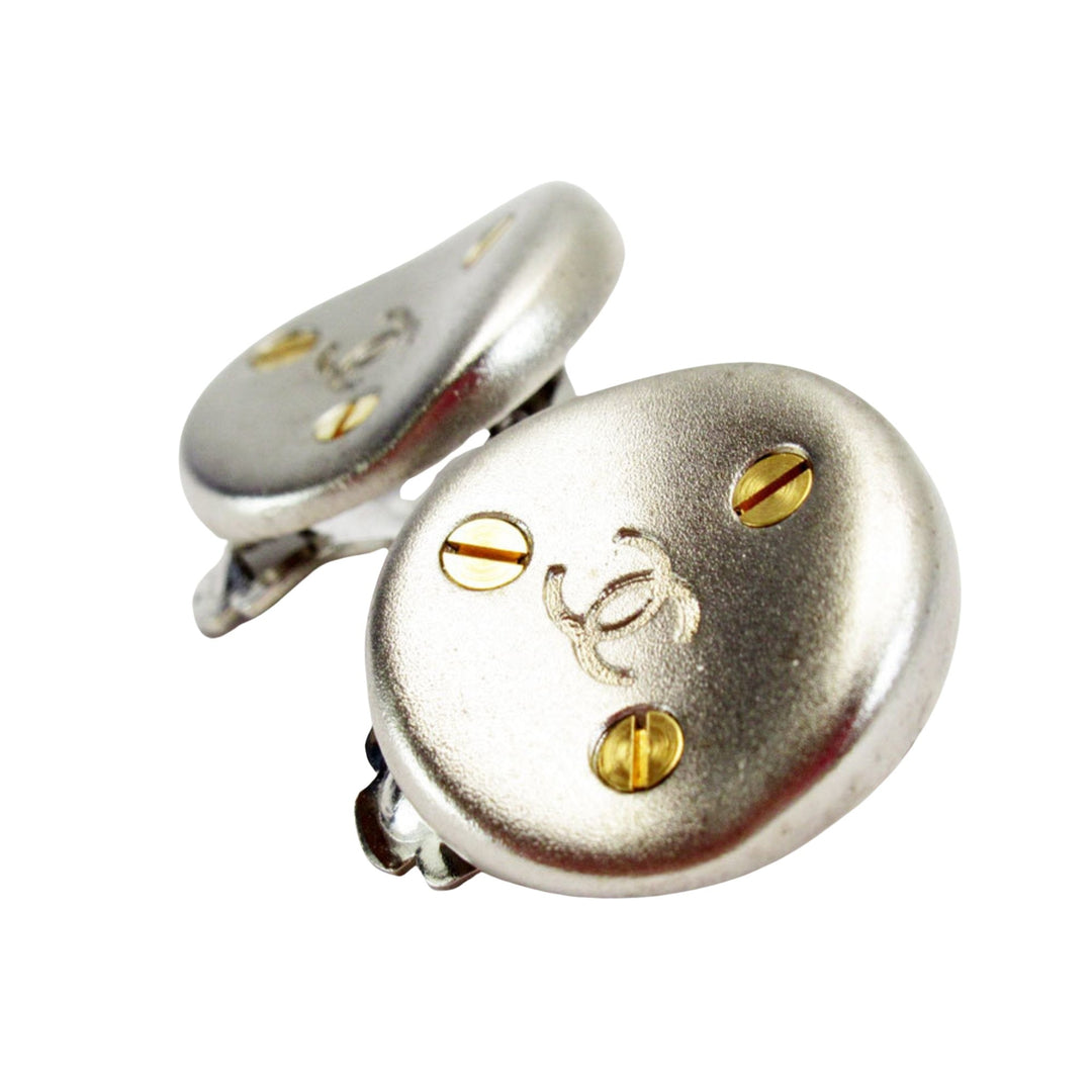 Chanel Logo CC Earrings