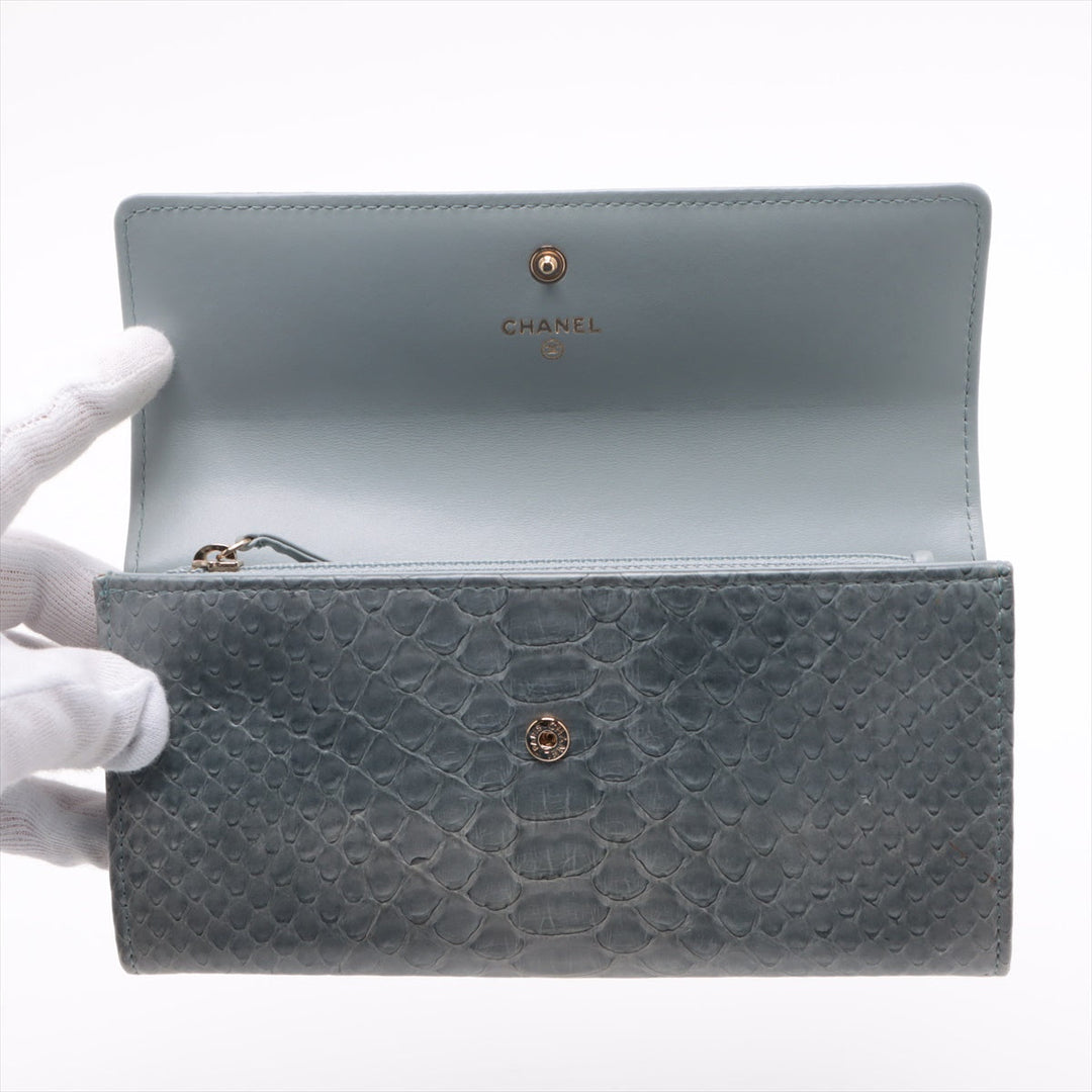 Top Quality Chanel Coco Croco Wallet Gr Gold  18th