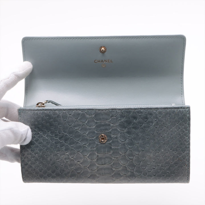 Top Quality Chanel Coco Croco Wallet Gr Gold  18th