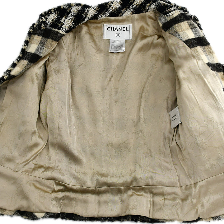 Top Quality Chanel Single Breasted Jacket Beige 06A #36