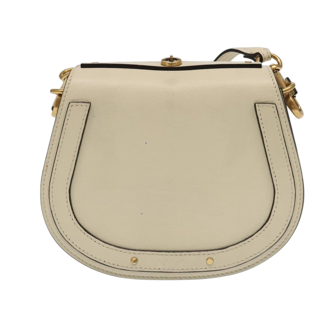 Chloe Nile Small Bracelet Shoulder Bag Leather Cream 106071