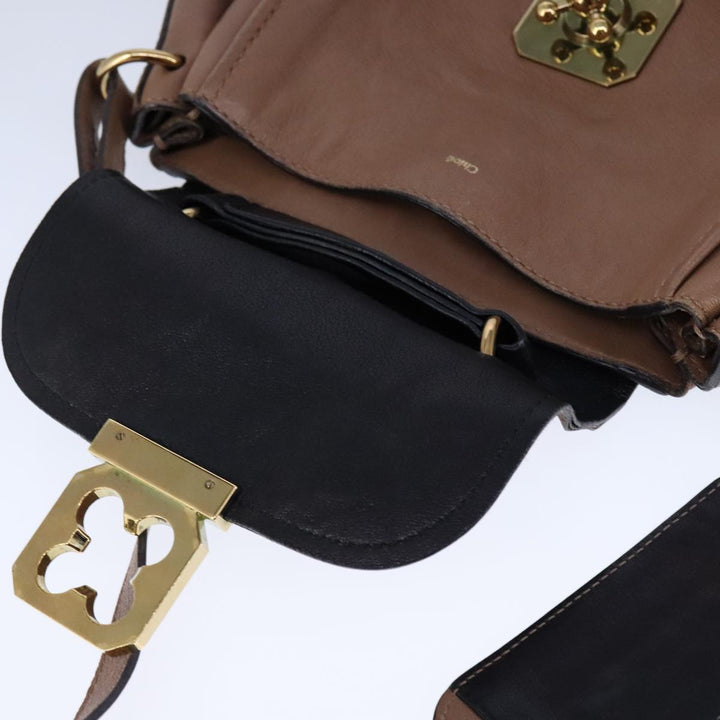 Chloe Elsie Shoulder Bag Leather Beige 106618