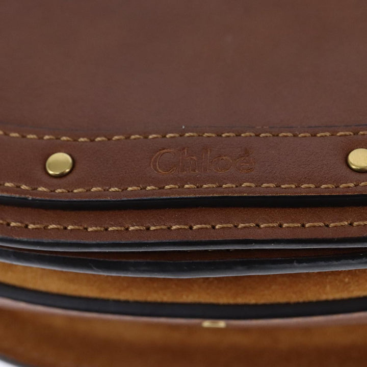 Chloe Nile Shoulder Bag Leather Brown 106724