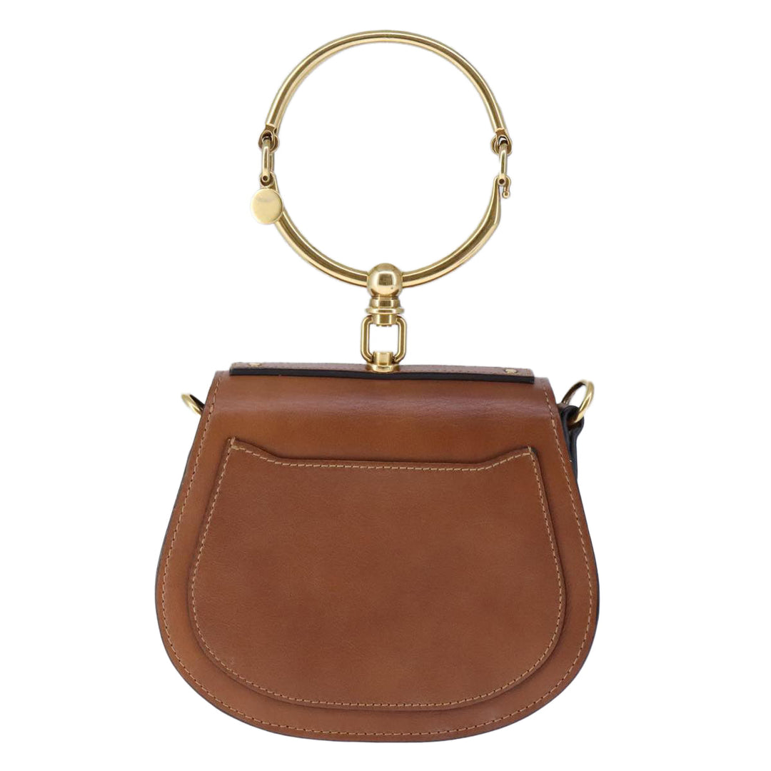 Chloe Nile Shoulder Bag Leather Brown 106724