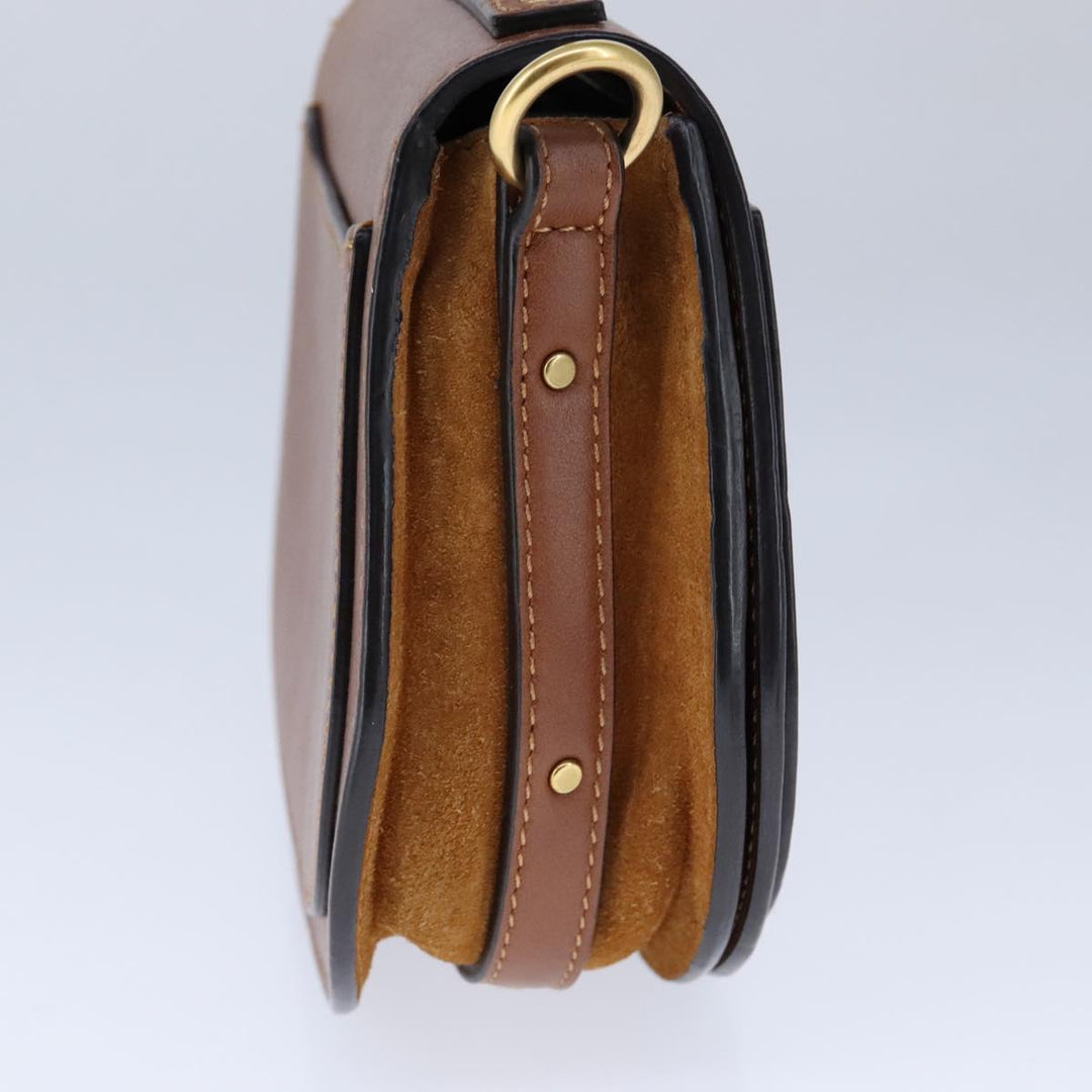 Chloe Nile Shoulder Bag Leather Brown 106724