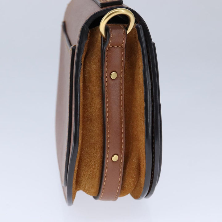 Chloe Nile Shoulder Bag Leather Brown 106724