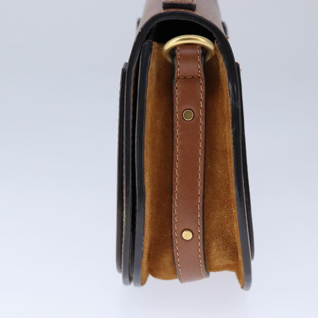 Chloe Nile Shoulder Bag Leather Brown 106724