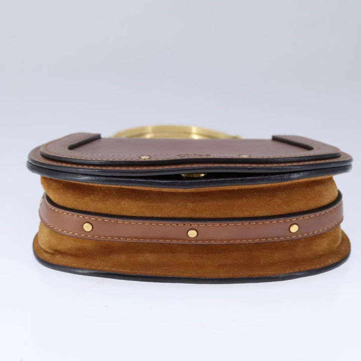 Chloe Nile Shoulder Bag Leather Brown 106724