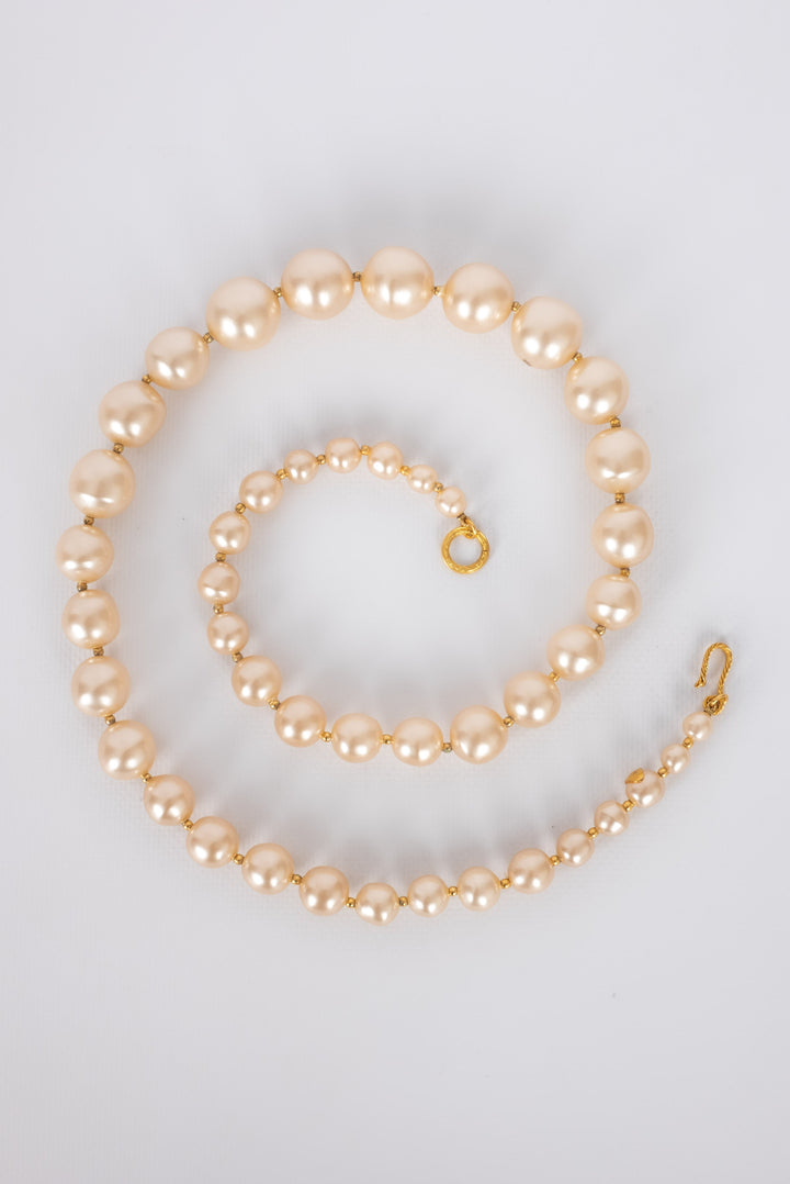 Collier de perles nacr√©es Top Quality Chanel 1990s