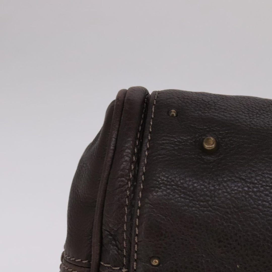 Chloe Paddington Hand Bag Leather Brown 108185