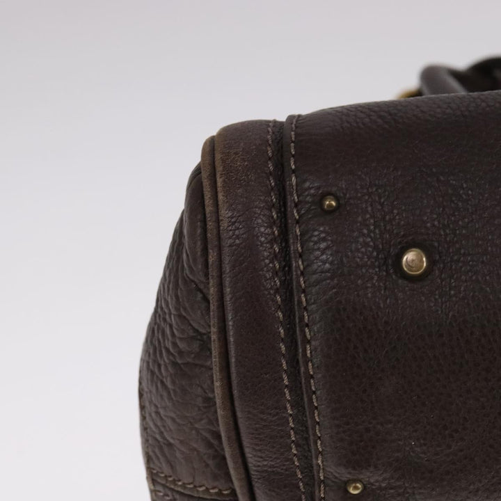 Chloe Paddington Hand Bag Leather Brown 108185