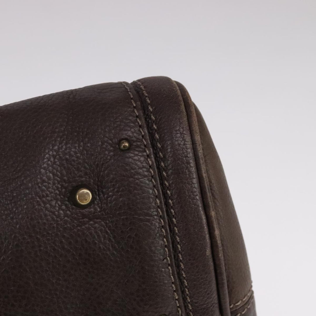 Chloe Paddington Hand Bag Leather Brown 108185