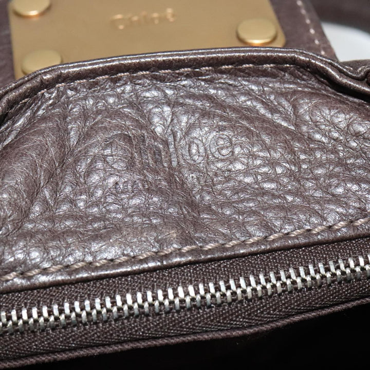 Chloe Paddington Hand Bag Leather Brown 108185