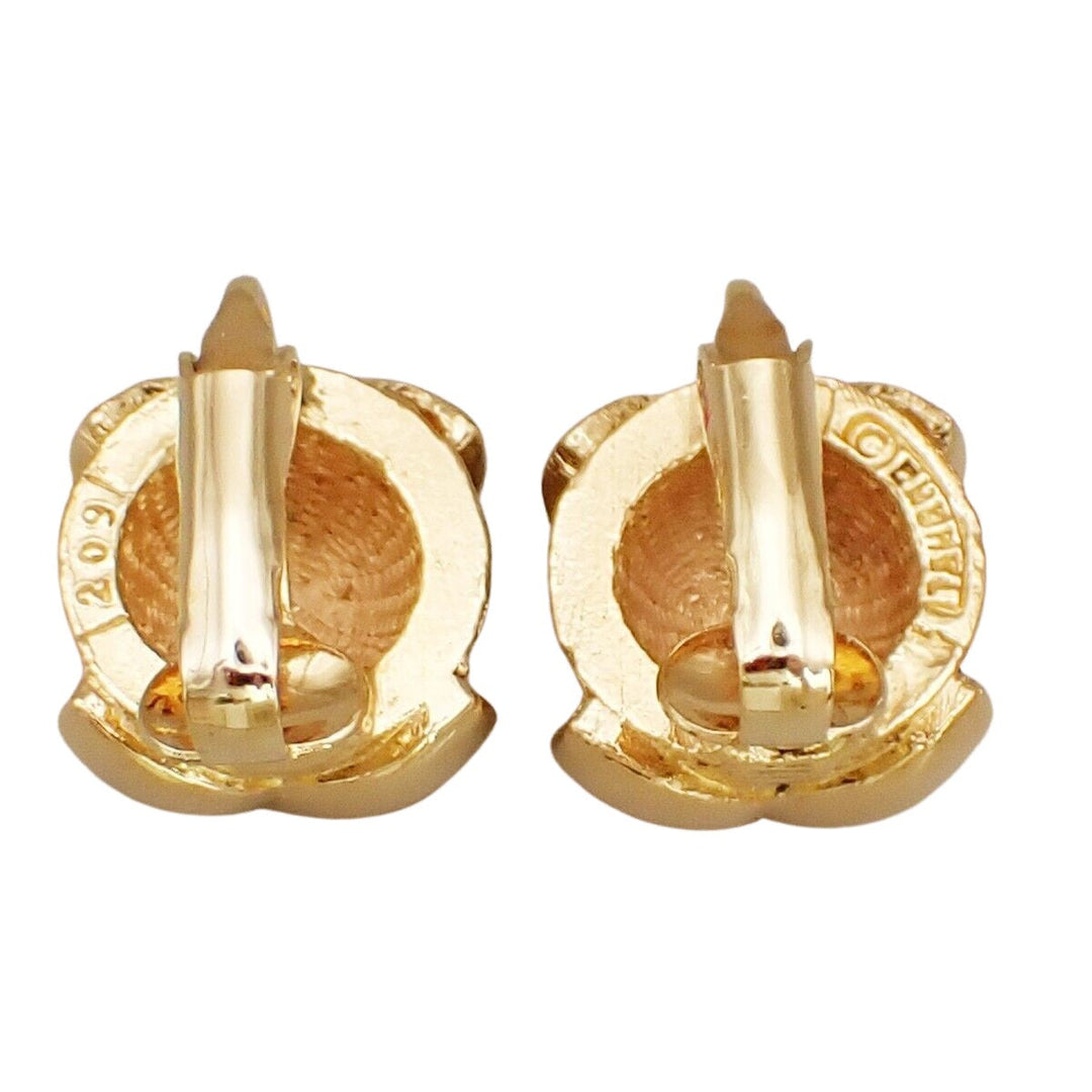 Chanel Logo CC Earrings