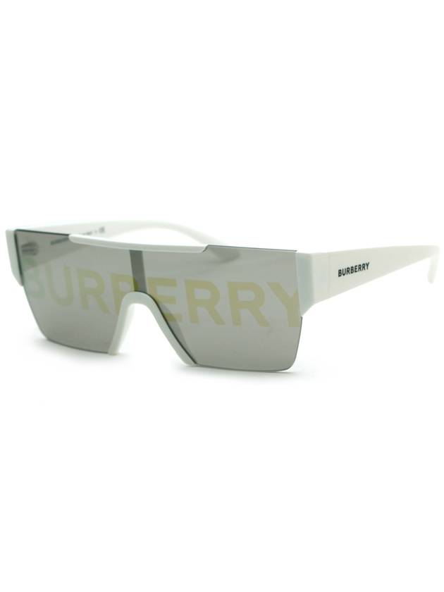 Burberry Eyewear Plastic Logo Goggles Sunglasses White