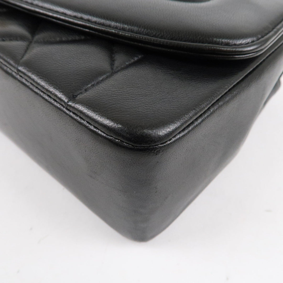Top Quality Chanel Matelasse Lambskin Diana Chain Shoulder Bag Black A01165
